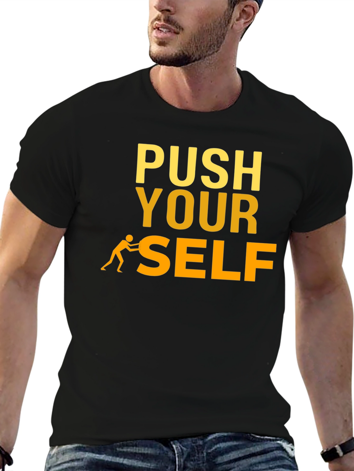 Push Yourself Graphic T-Shirt