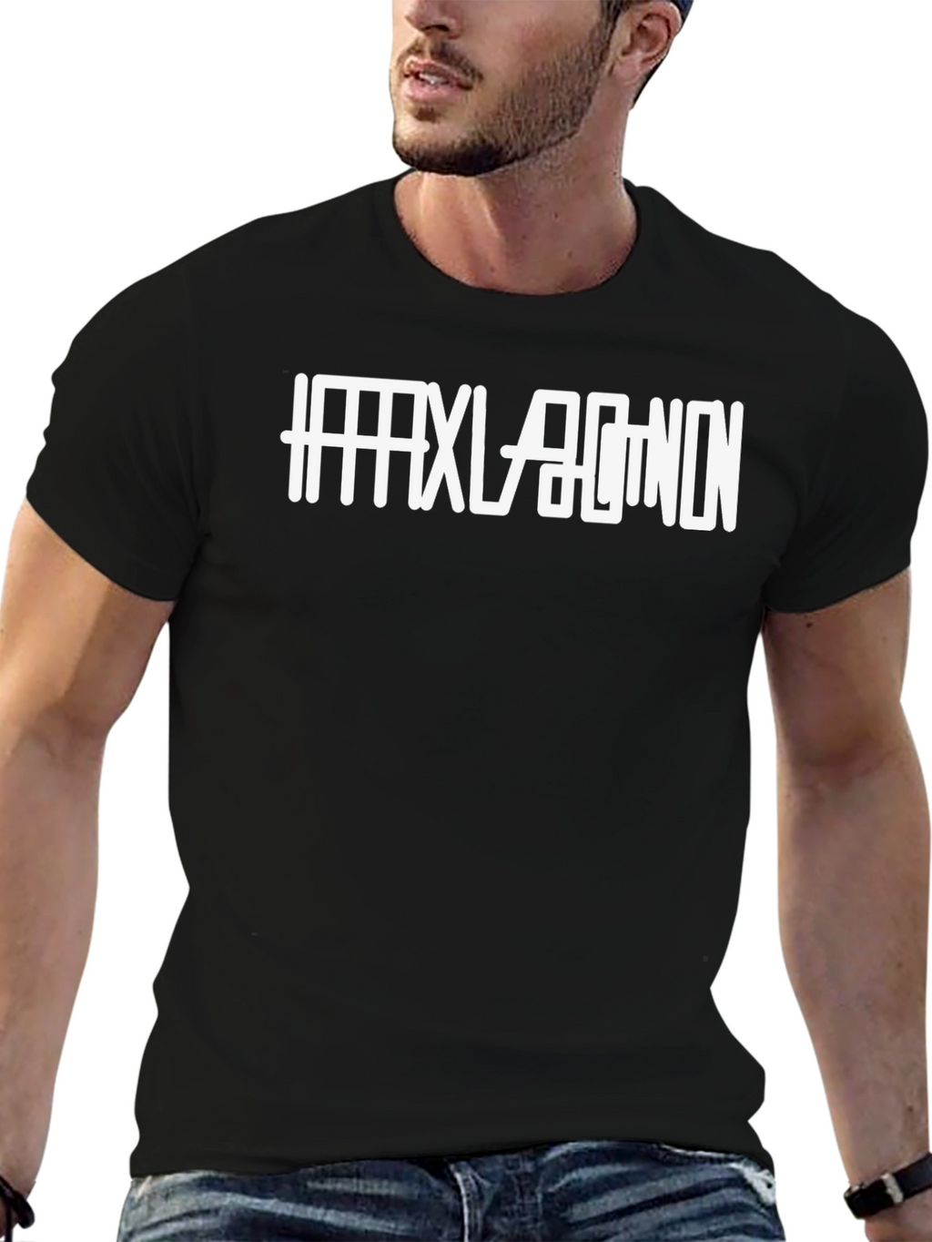 Hexagon Shirt - Mens Black Graphic Tee