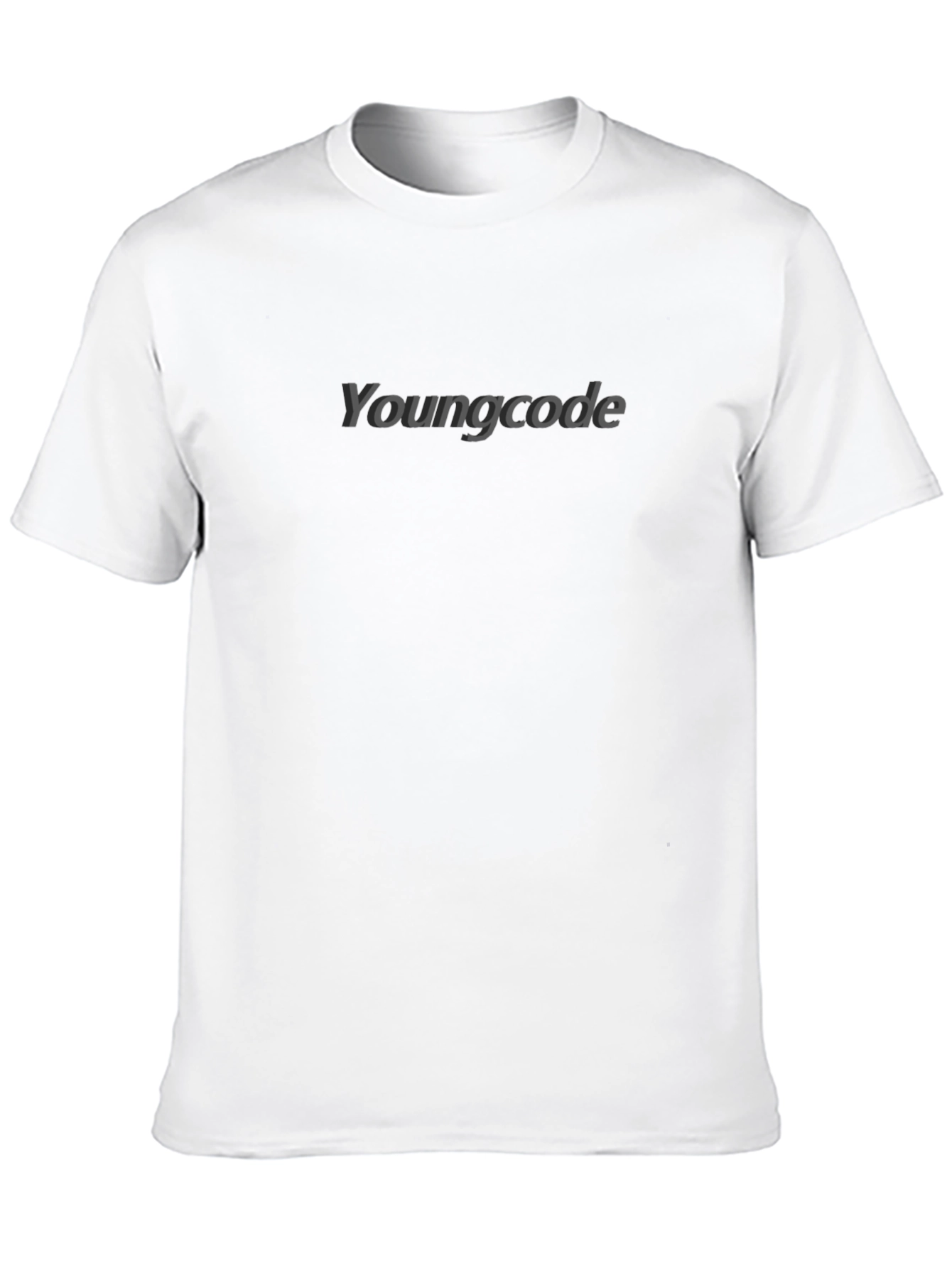 Youngcode Black Graphic Tee - Casual Comfort