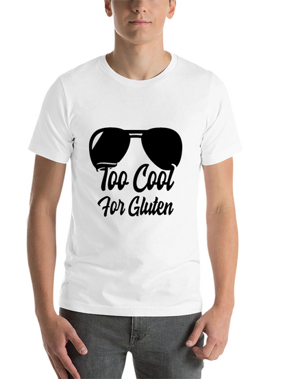 Too Cool for Gluten Black T-Shirt