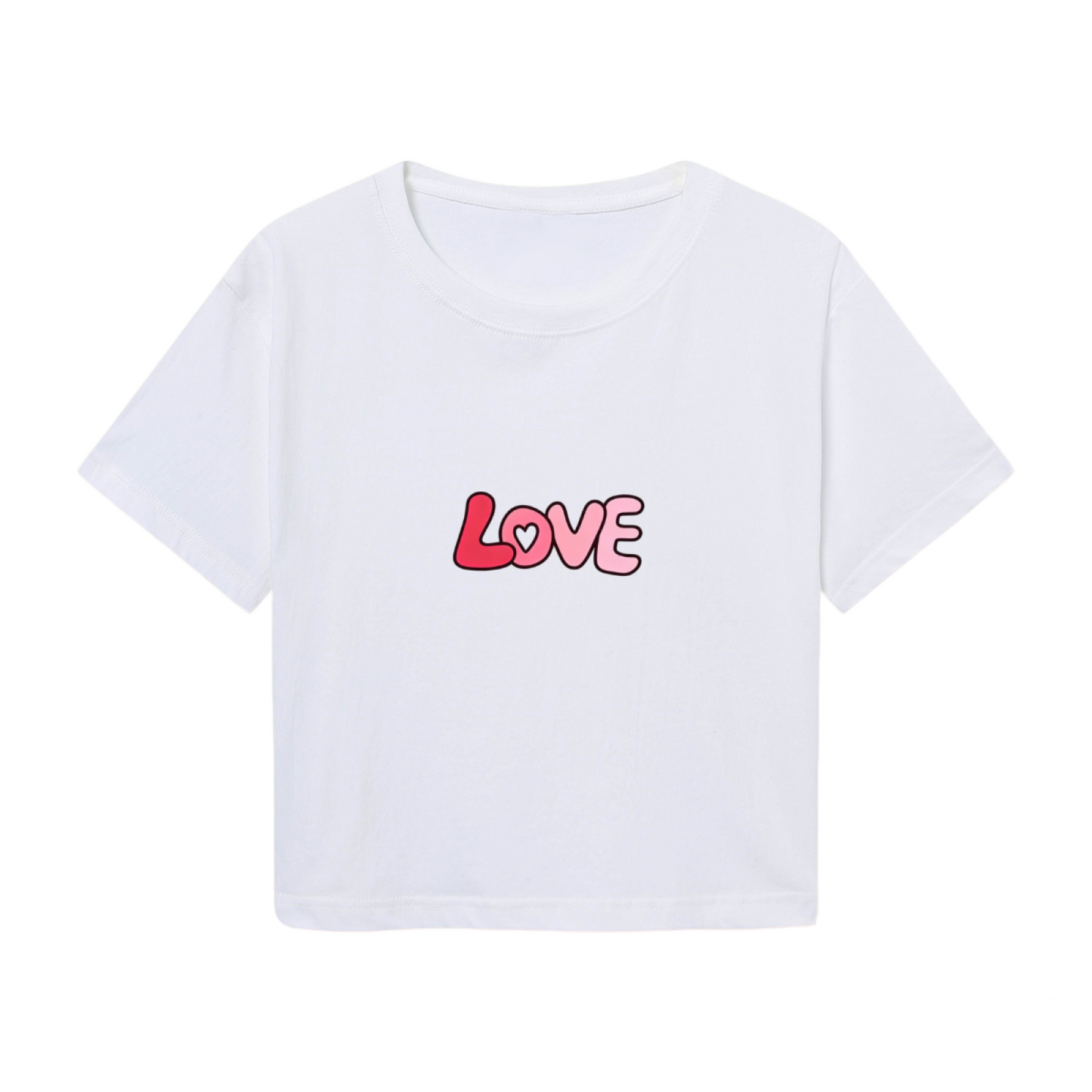 Stunning Love Letter Graphic Y2K Cropped Top For Women