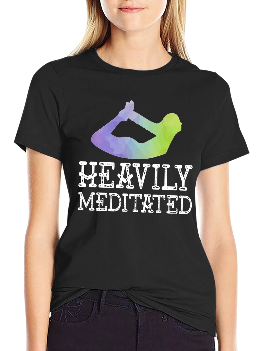 Heavily Meditated Yoga T-Shirt