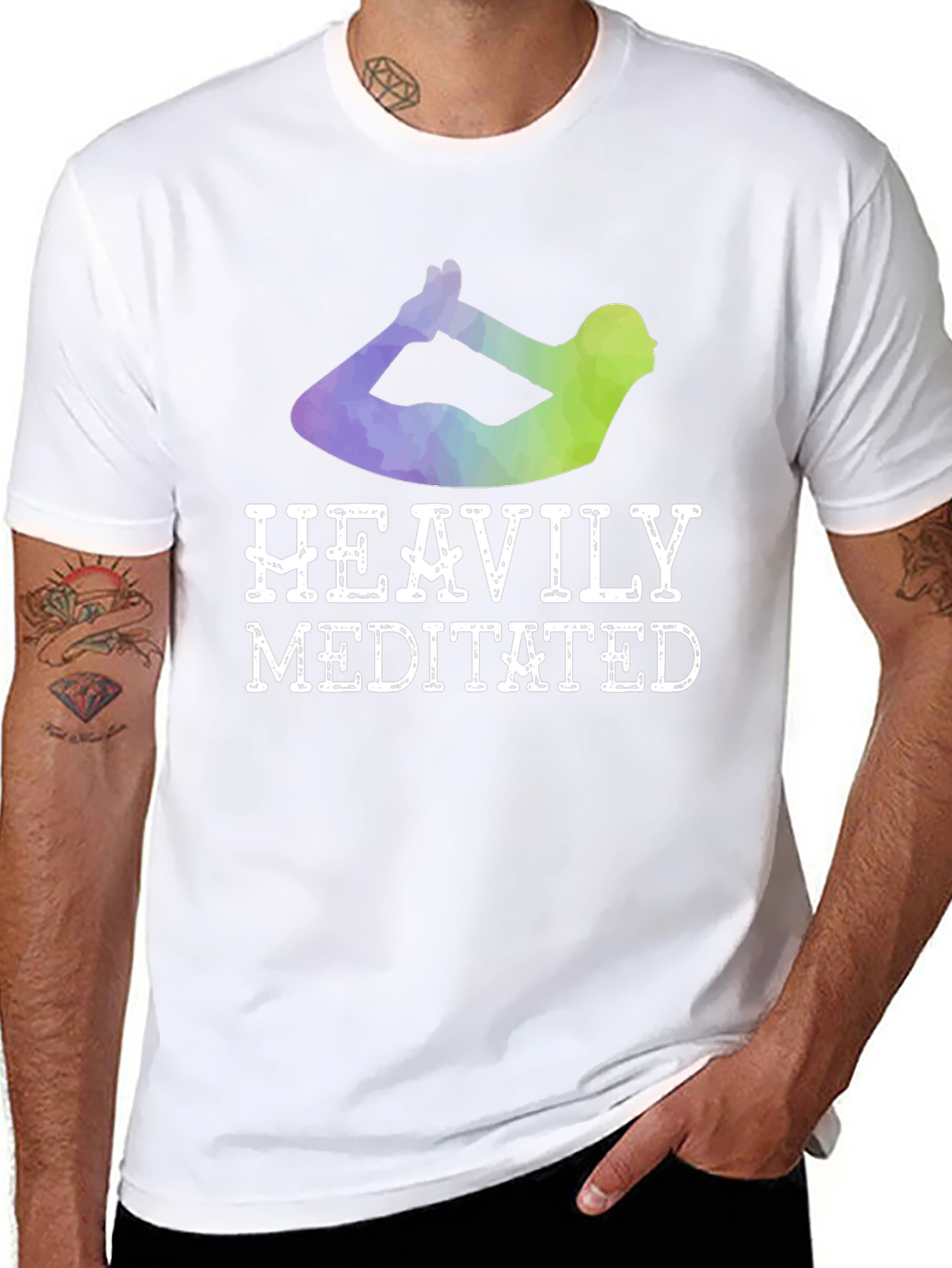 Heavily Meditated Yoga T-Shirt