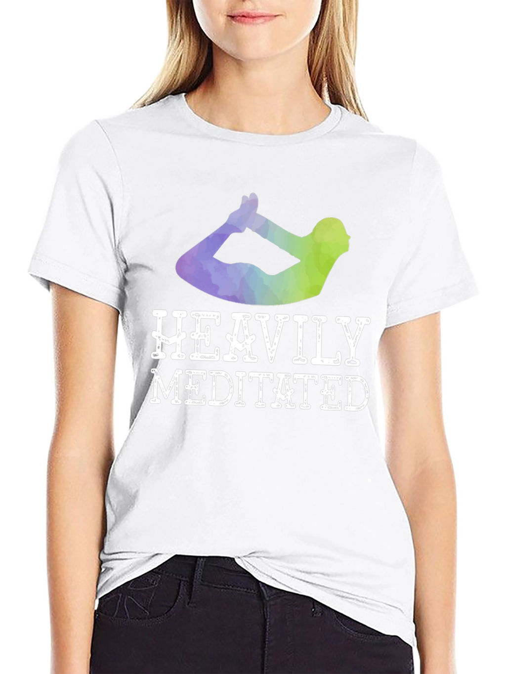 Heavily Meditated Yoga T-Shirt