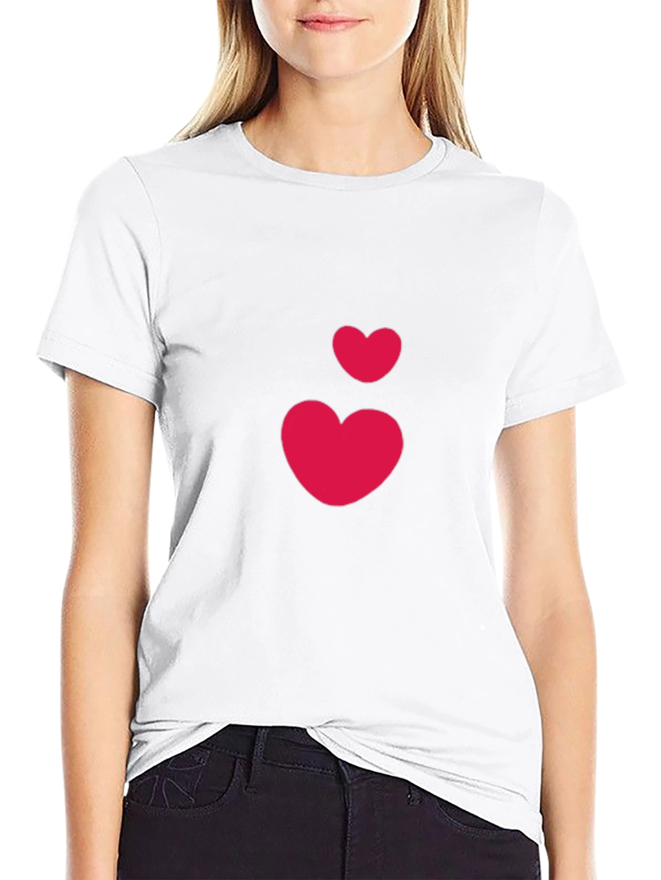 Heart Graphic Black T-Shirt - Casual Stylish Tee