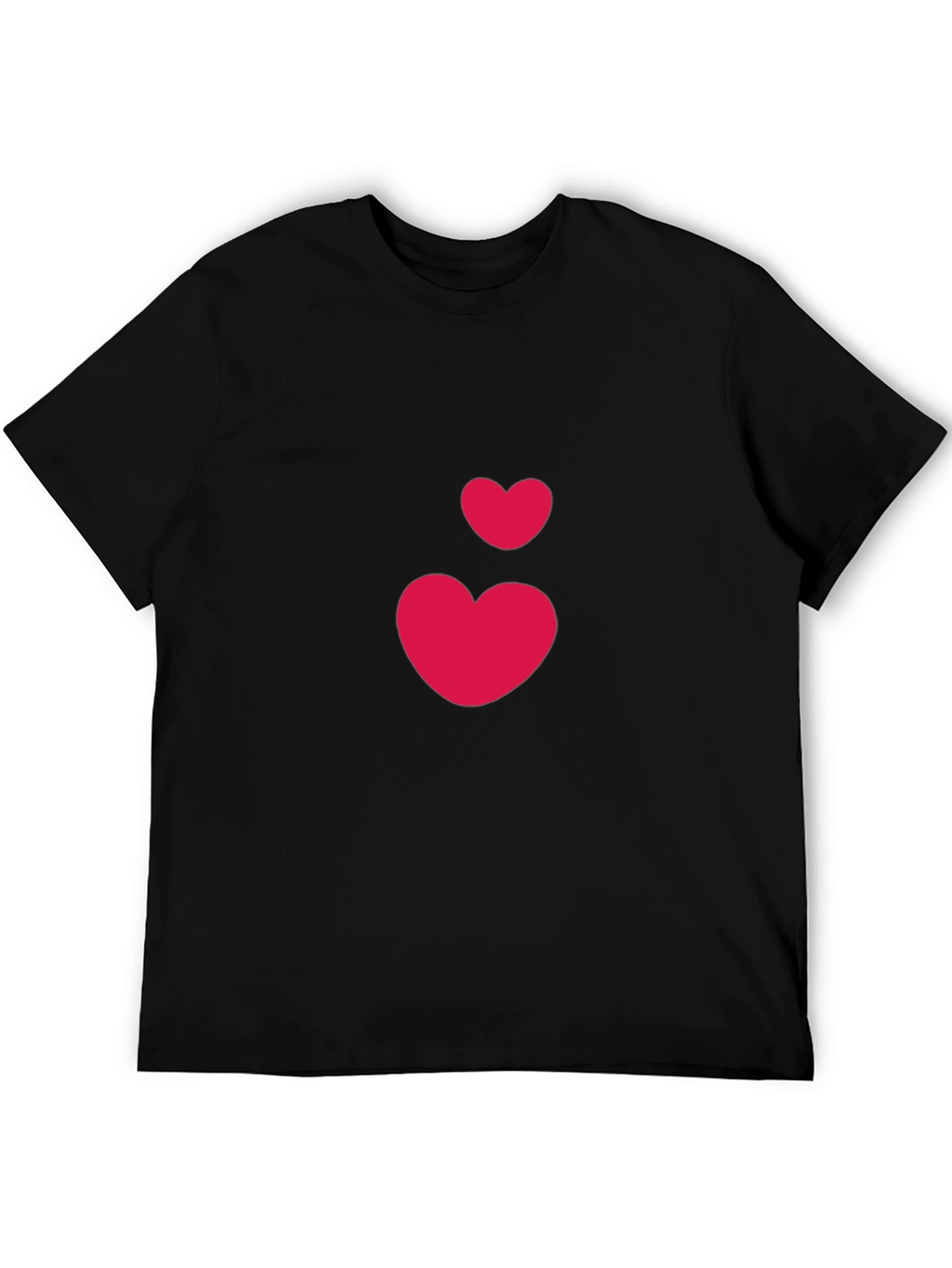 Heart Graphic Black T-Shirt - Casual Stylish Tee