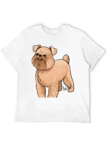 Dog Cartoon Graphic Black T-Shirt
