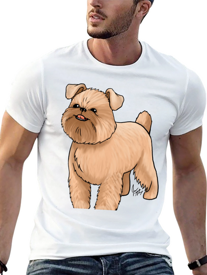 Dog Cartoon Graphic Black T-Shirt