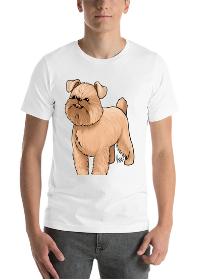 Dog Cartoon Graphic Black T-Shirt