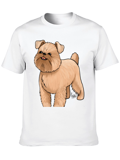 Dog Cartoon Graphic Black T-Shirt