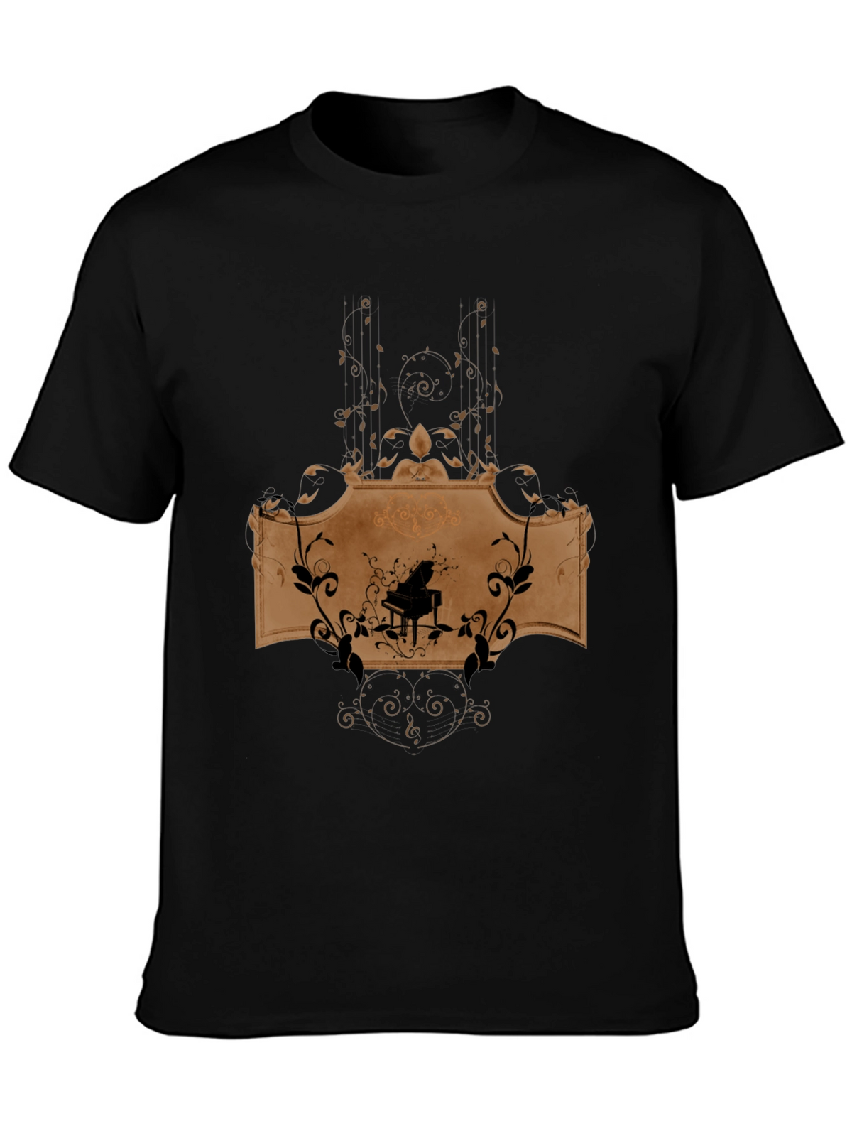 Piano Music Graphic T-Shirt