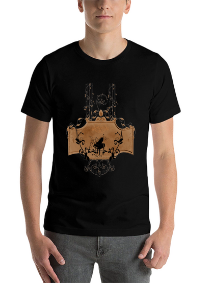Piano Music Graphic T-Shirt