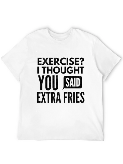Funny Extra Fries Graphic T-Shirt