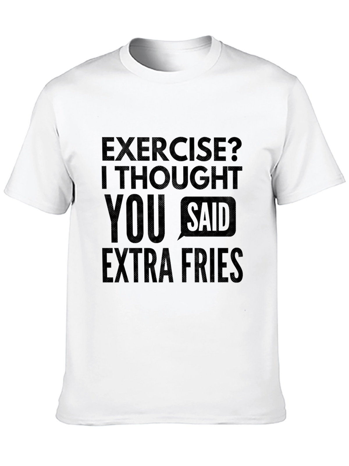 Funny Extra Fries Graphic T-Shirt