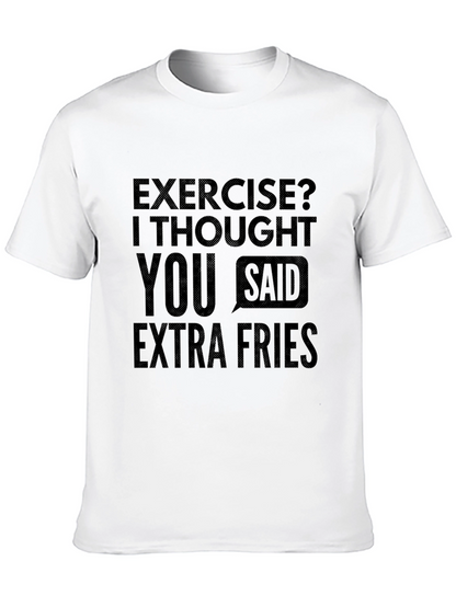 Funny Extra Fries Graphic T-Shirt