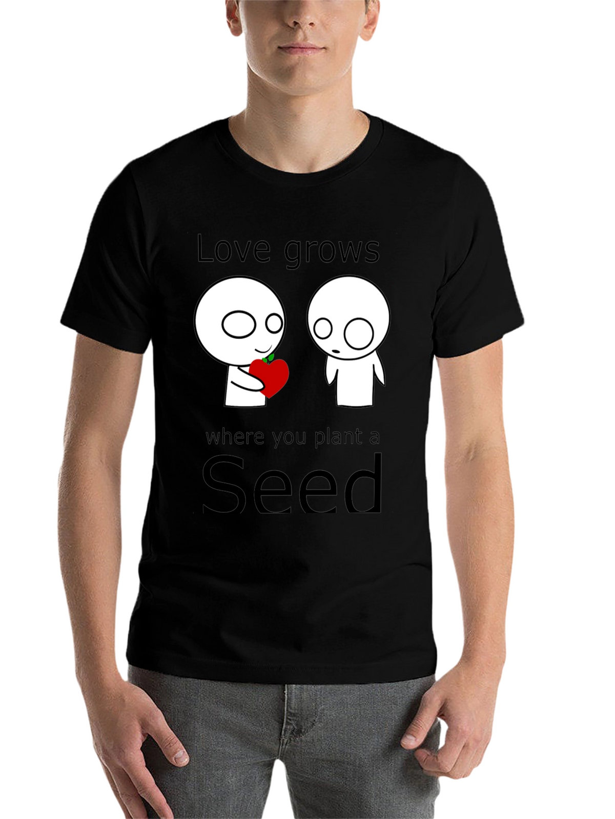 Love Grows Seed T-Shirt - Unique Graphic Tee