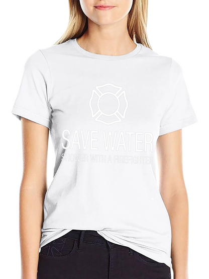 Save Water Firefighter Tee