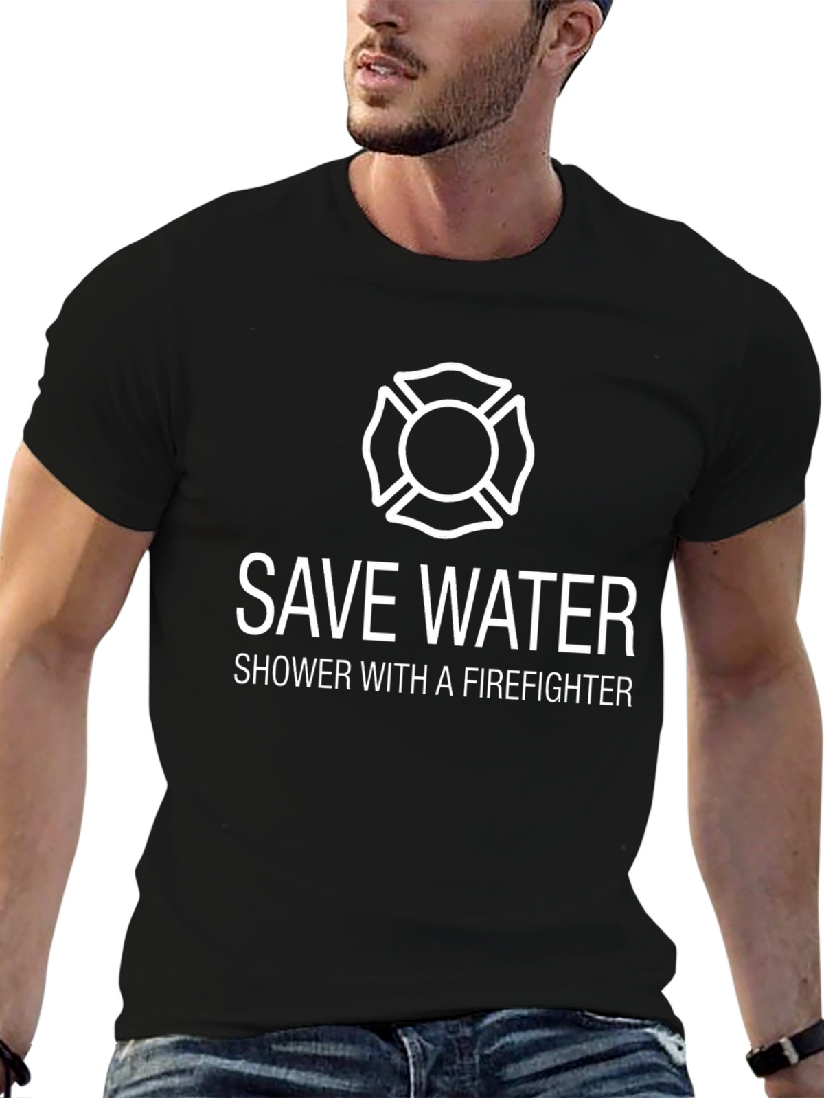 Save Water Firefighter Tee