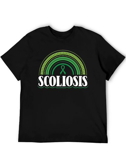 Scoliosis Awareness T-Shirt - Green Ribbon Support