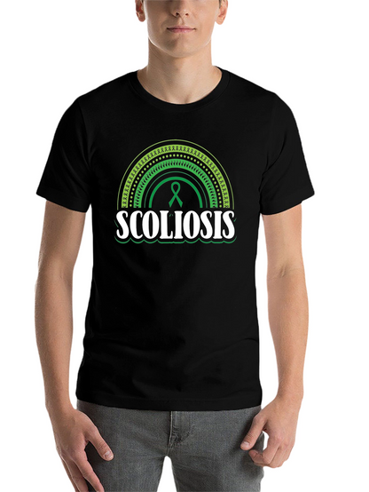 Scoliosis Awareness T-Shirt - Green Ribbon Support