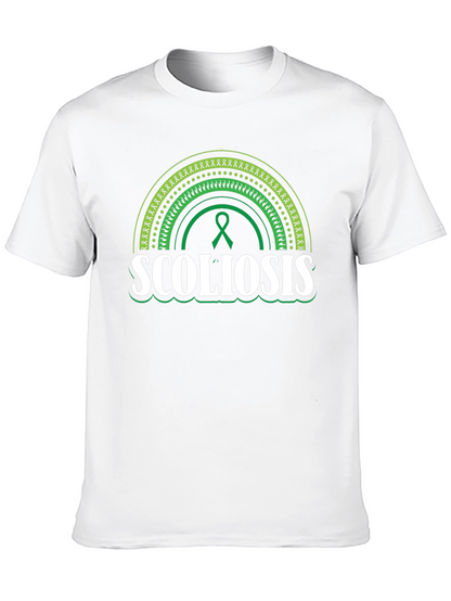 Scoliosis Awareness T-Shirt - Green Ribbon Support