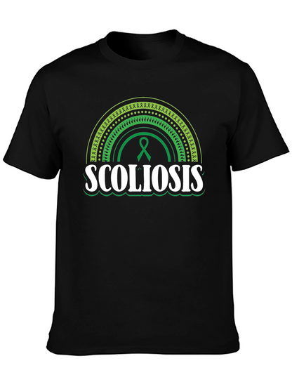 Scoliosis Awareness T-Shirt - Green Ribbon Support