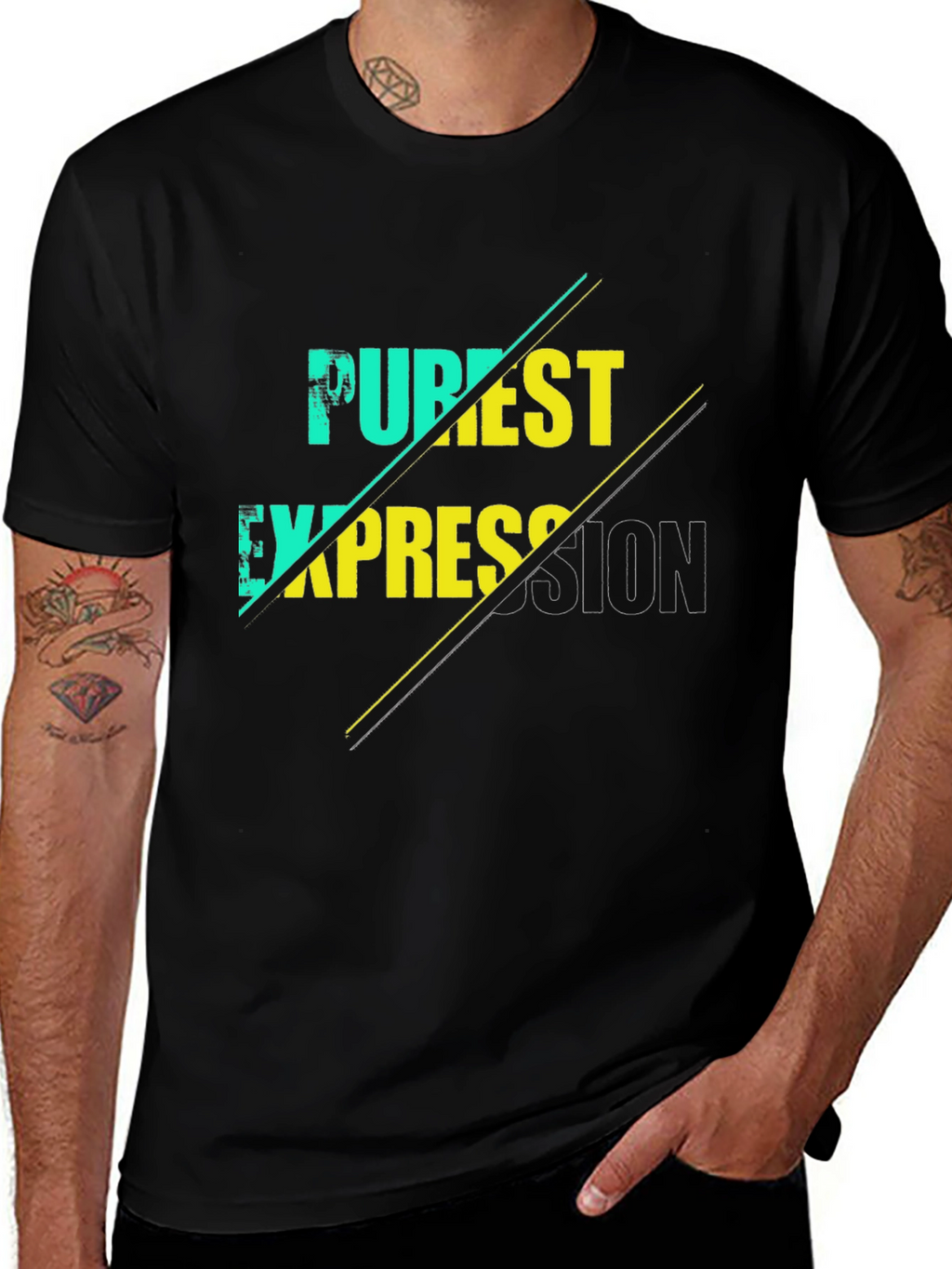 Purest Expression Graphic T-Shirt - Black
