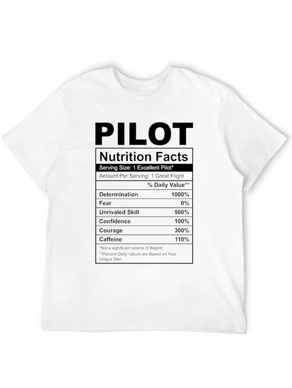 Pilot Nutrition Facts T-Shirt - Fly High!