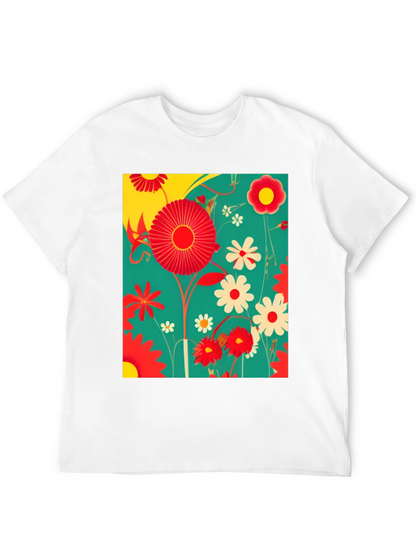 Floral Print Graphic Tee