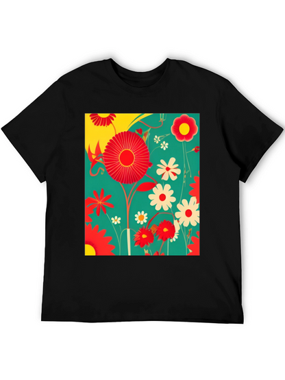 Floral Print Graphic Tee