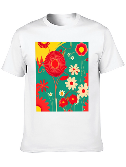 Floral Print Graphic Tee