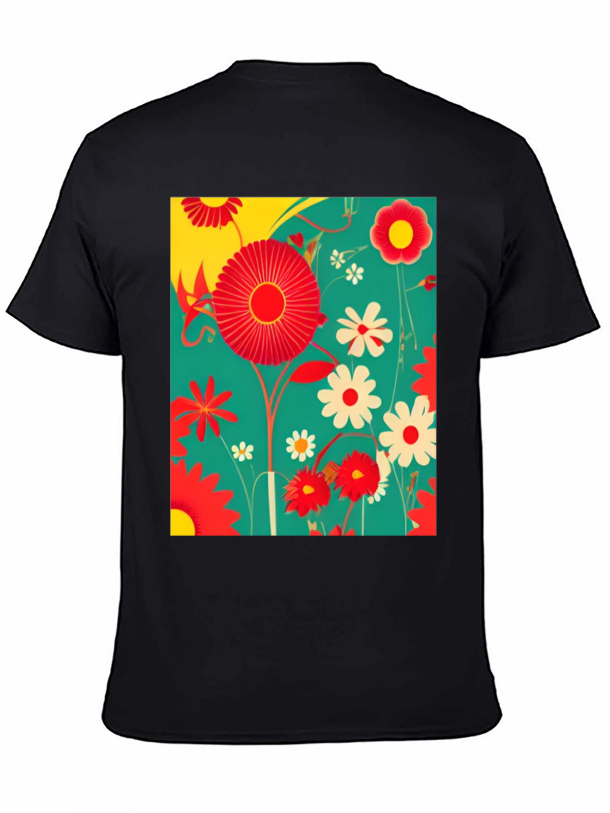Floral Print Graphic Tee
