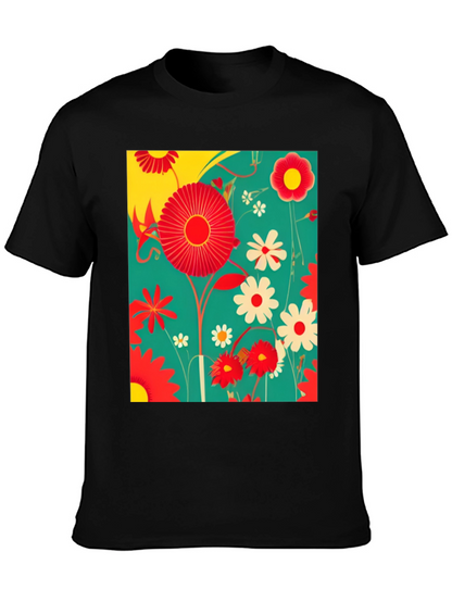 Floral Print Graphic Tee