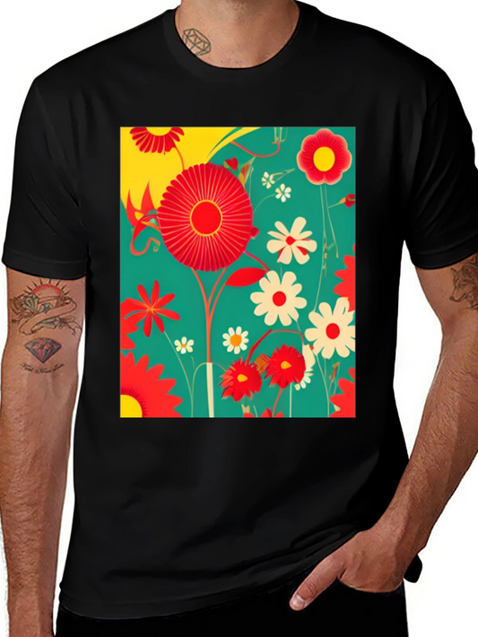Floral Print Graphic Tee