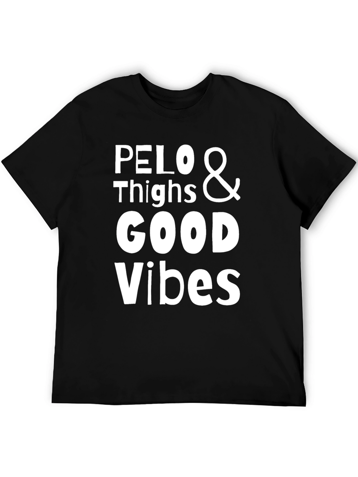 Pelo & Thighs Good Vibes Black Graphic T-Shirt
