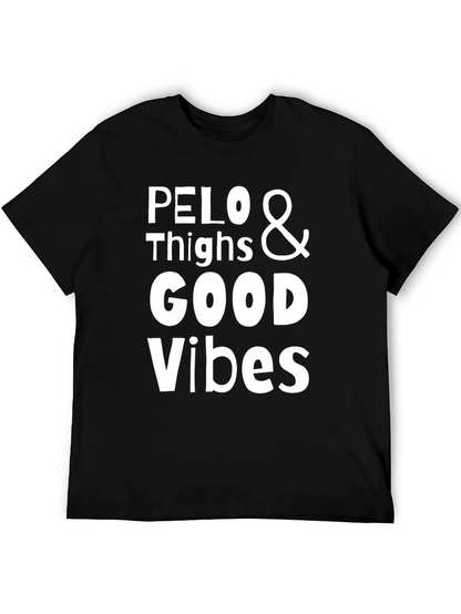 Pelo & Thighs Good Vibes Black Graphic T-Shirt