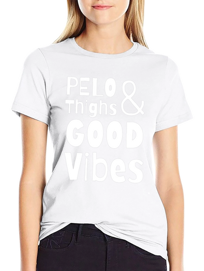 Pelo & Thighs Good Vibes Black Graphic T-Shirt