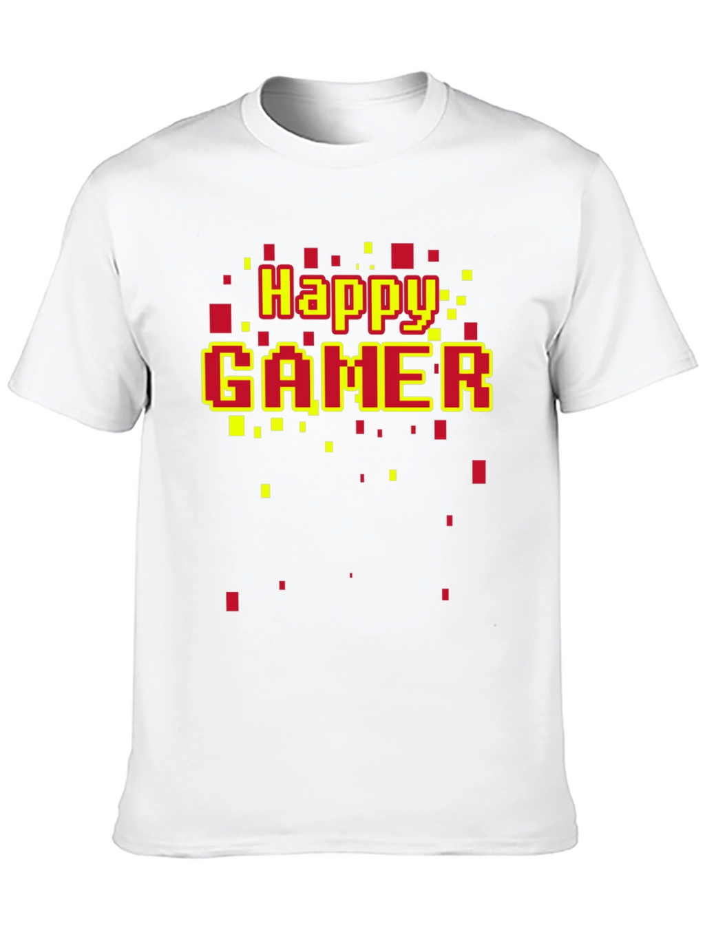 Happy Gamer T-Shirt - Retro Pixel Style