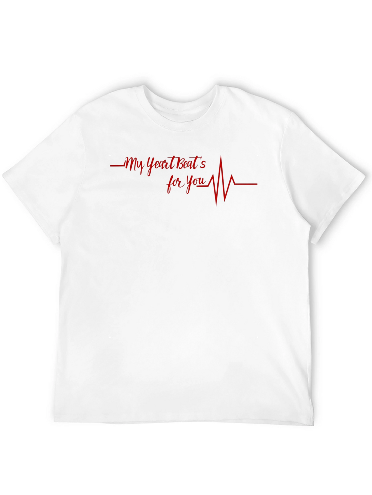 Heartbeat For You Graphic Tee - Black