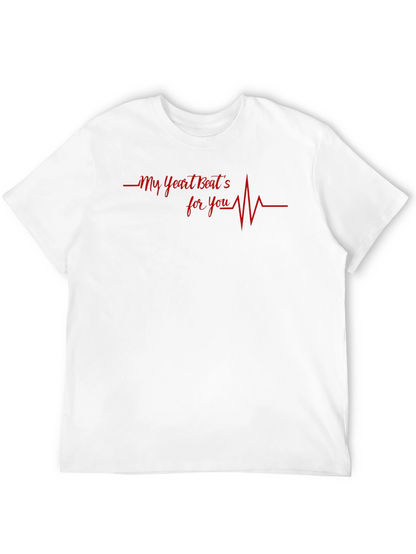 Heartbeat For You Graphic Tee - Black