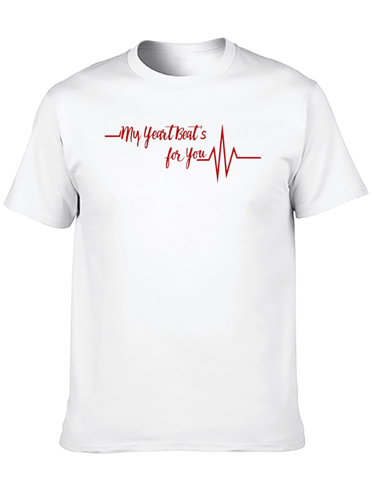 Heartbeat For You Graphic Tee - Black