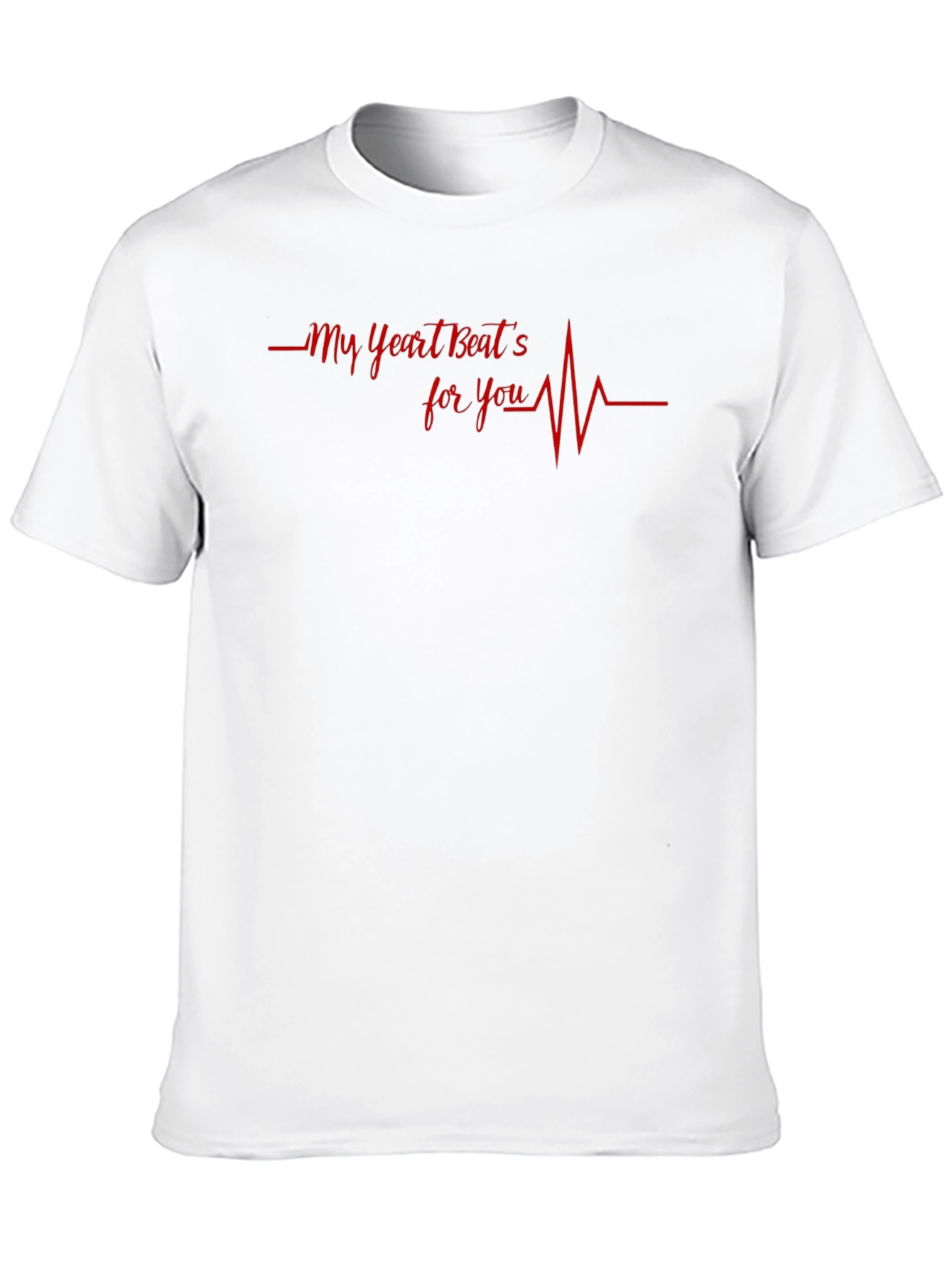 Heartbeat For You Graphic Tee - Black