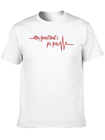 Heartbeat For You Graphic Tee - Black