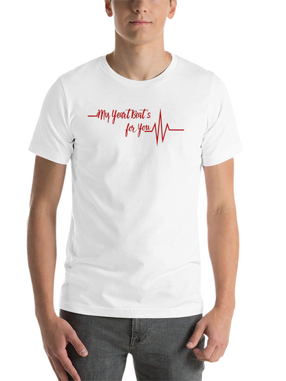 Heartbeat For You Graphic Tee - Black
