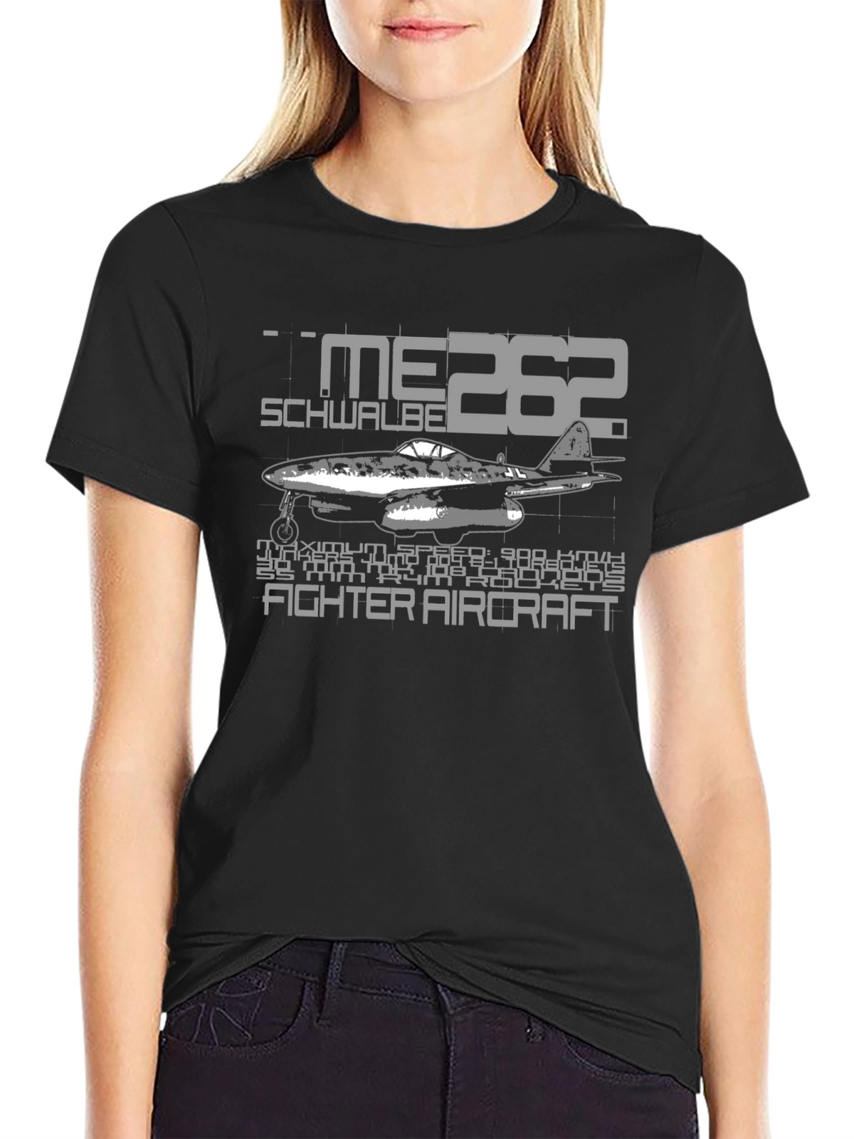 ME 262 Schwalbe Fighter Aircraft T-Shirt