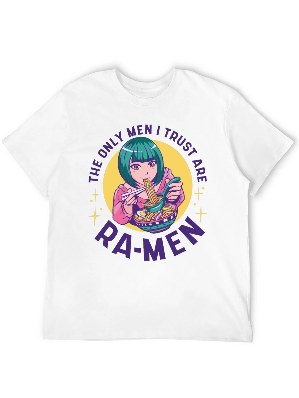 Ramen Lover T-Shirt - Anime Girl Noodles