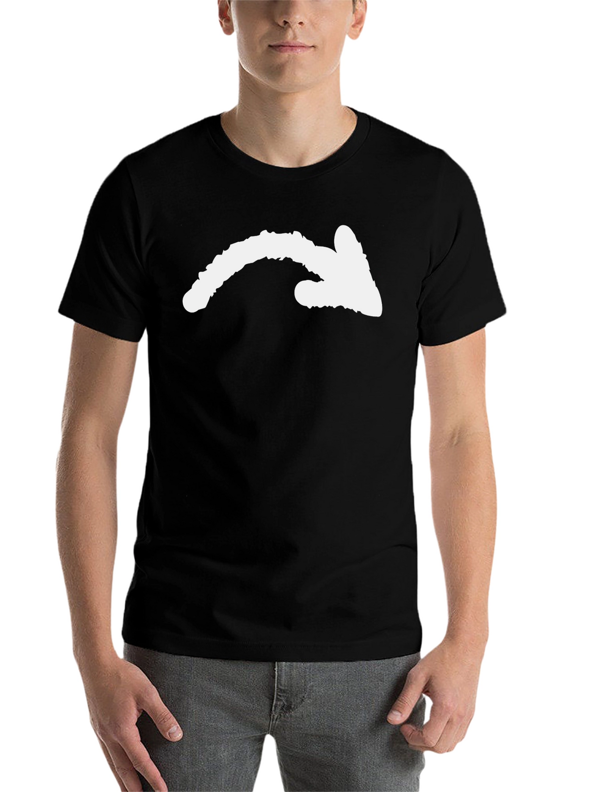 Arrow Graphic Black T-Shirt - Directional Style