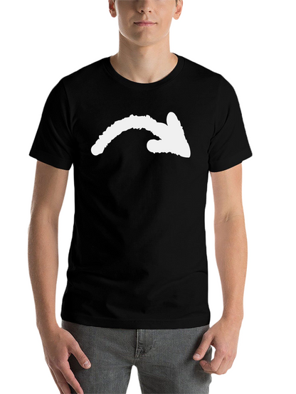 Arrow Graphic Black T-Shirt - Directional Style