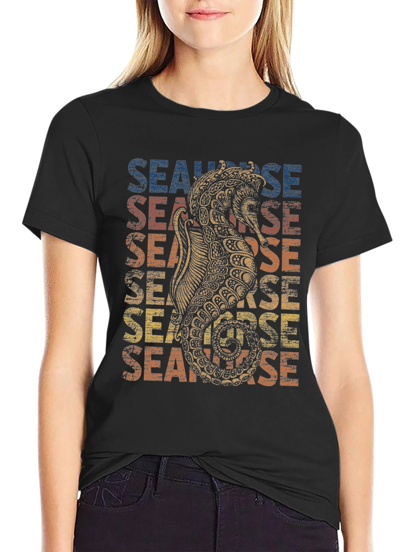 Vintage Seahorse Graphic Tee