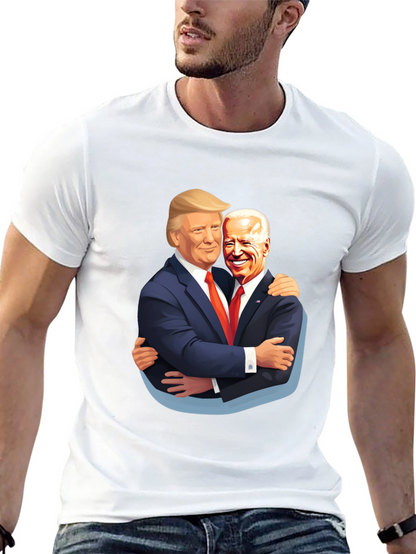 Trump Biden Hug T-Shirt - Political Humor Tee
